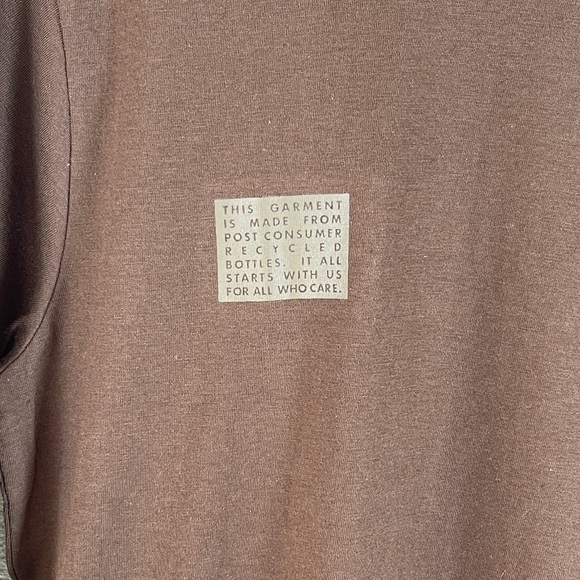 Noize Jones Earth Brown Men's Long Sleeve Vegan Recycled Shirt Men's Medium NWT - Picture 3 of 12